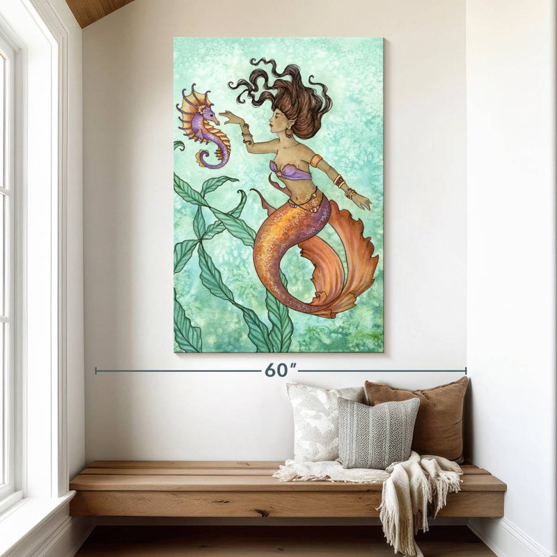 Kelan Shy Seahorse, H 51 po x l 34 po