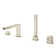 Plus Single Handle Deck Mounted Roman Tub Faucet Trim with Diverter and Handshower