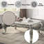 Table basse Miliani avec plateau en marbre, finition bronze antique