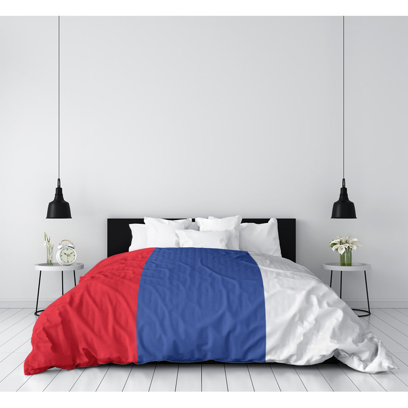 Baltimore Baseball Single Reversible Comforter, King Comforter, Red/Blue/White