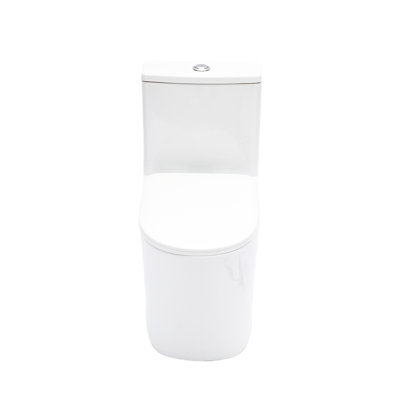 Bathroom Toilet With 12 - Inch Rough In, White Ceramic, 1.1/1.6 Dual Flush, Siphon Jet, 800g Map, Soft Closing Pp Seat, Smooth Flush Long Lasting Cleanliness