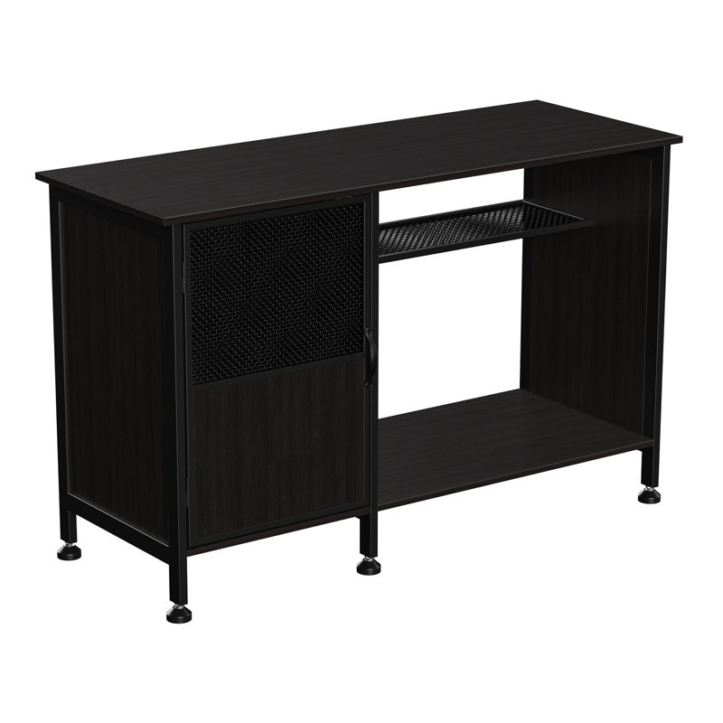 Support d'aquarium, support d'aquarium avec tablette ouverte, support d'aquarium robuste, accessoires d'aquarium, finition grain de bois noir