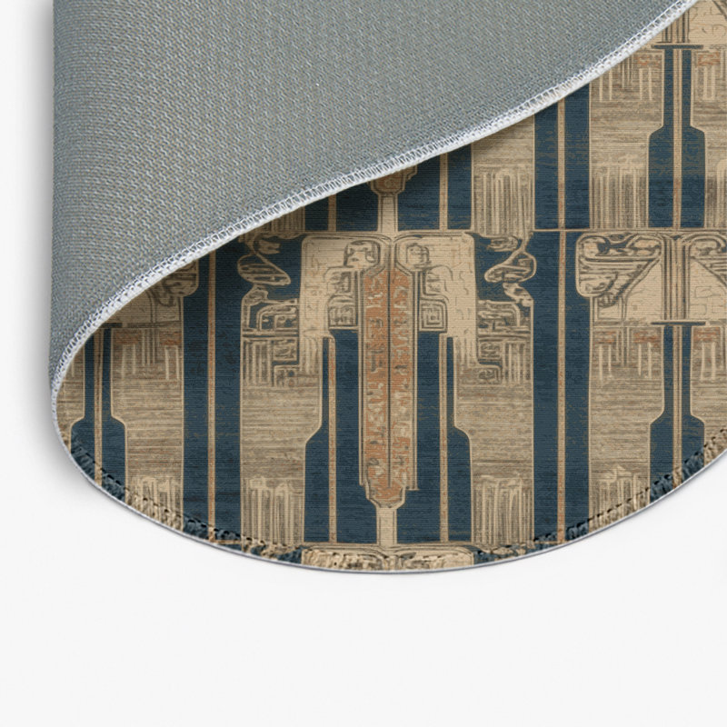 Tapis intérieur et extérieur ArtDeco, Rond 5 pi