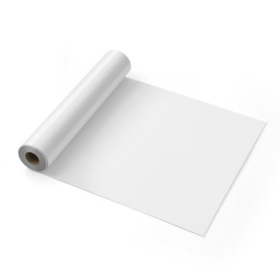 Heat Transfer Vinyl HTV Iron On Vinyl Roll 12 In X 25 Ft Glossy White