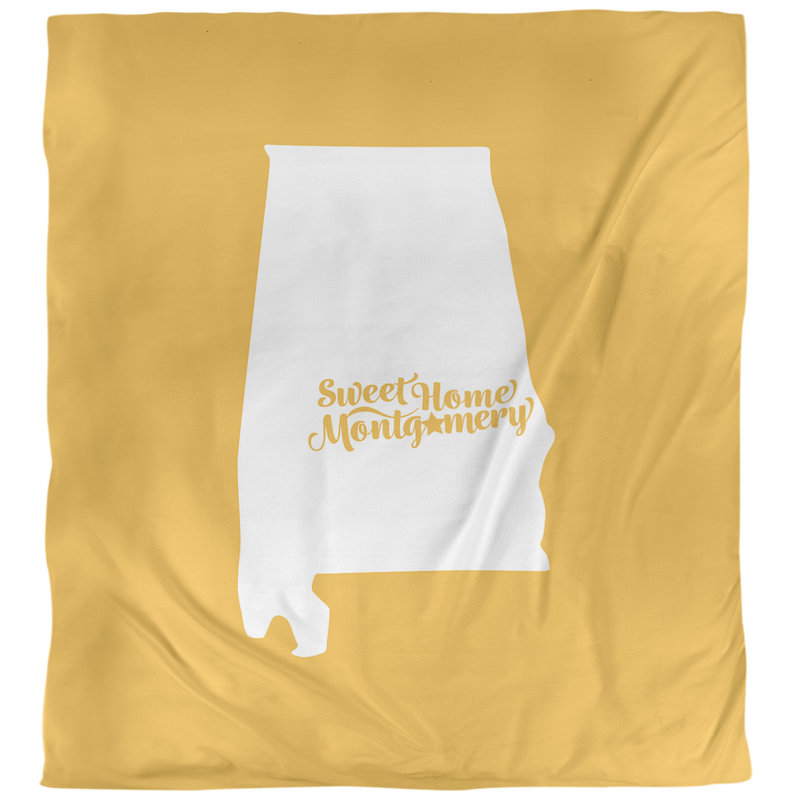 Housse de couette alabama montgomery, Housse de couette pour grand lit, Jaune