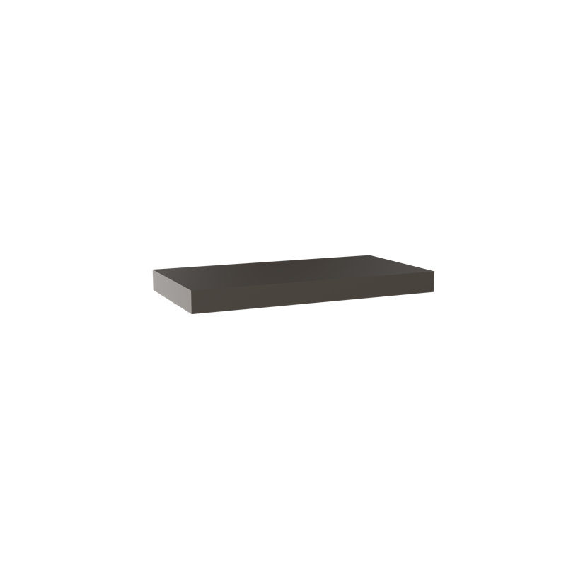 Painted Wood Floating Shelf, Brown