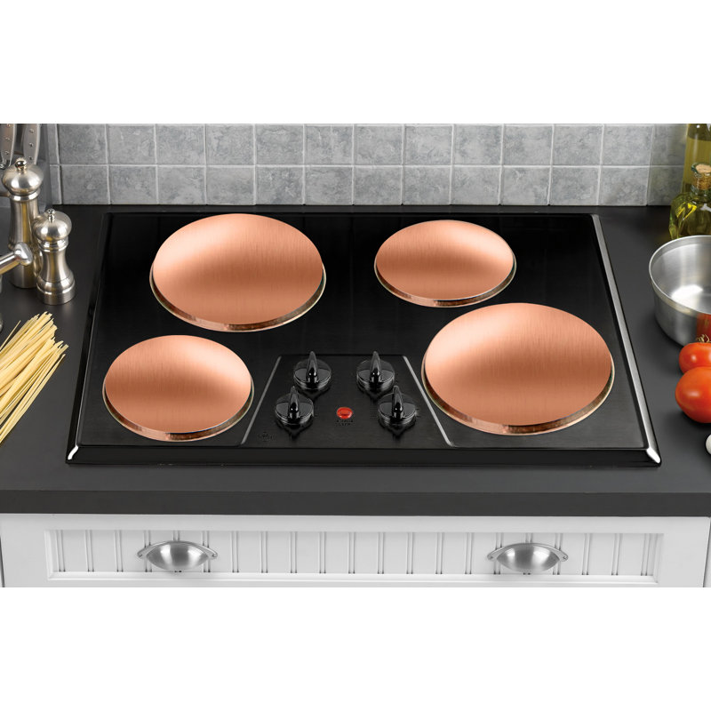 Set of 4 Reston Lloyd burner hotplates, Cuivre