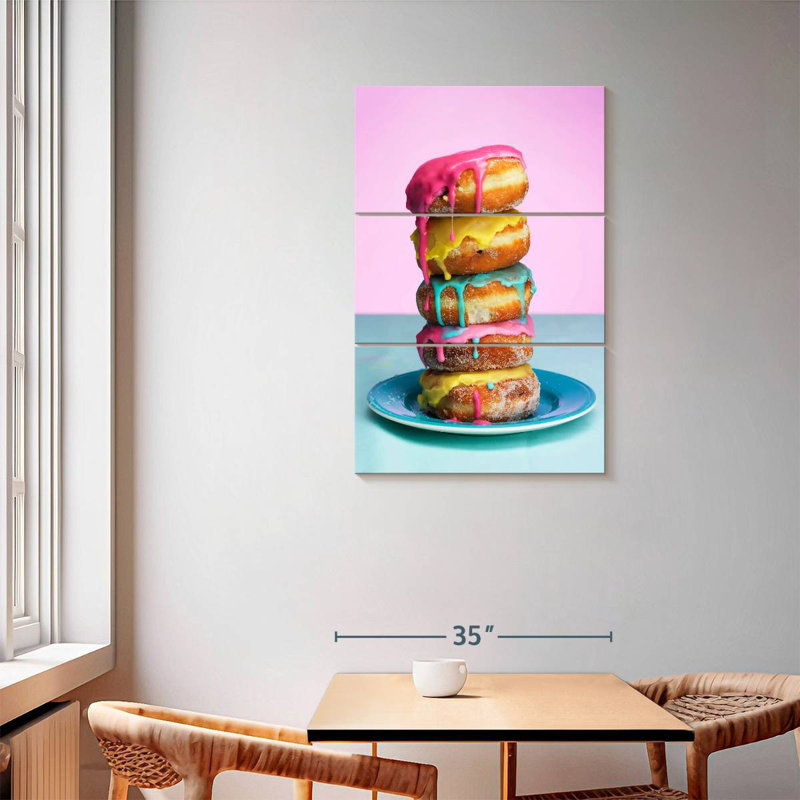 Yarlin Frosted Doughnut Stack, 57" H x 36" W