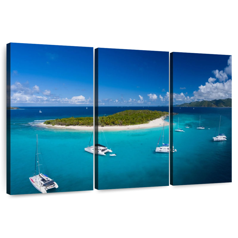 Sandy Cay British Virgin Island, 24" H x 38" W