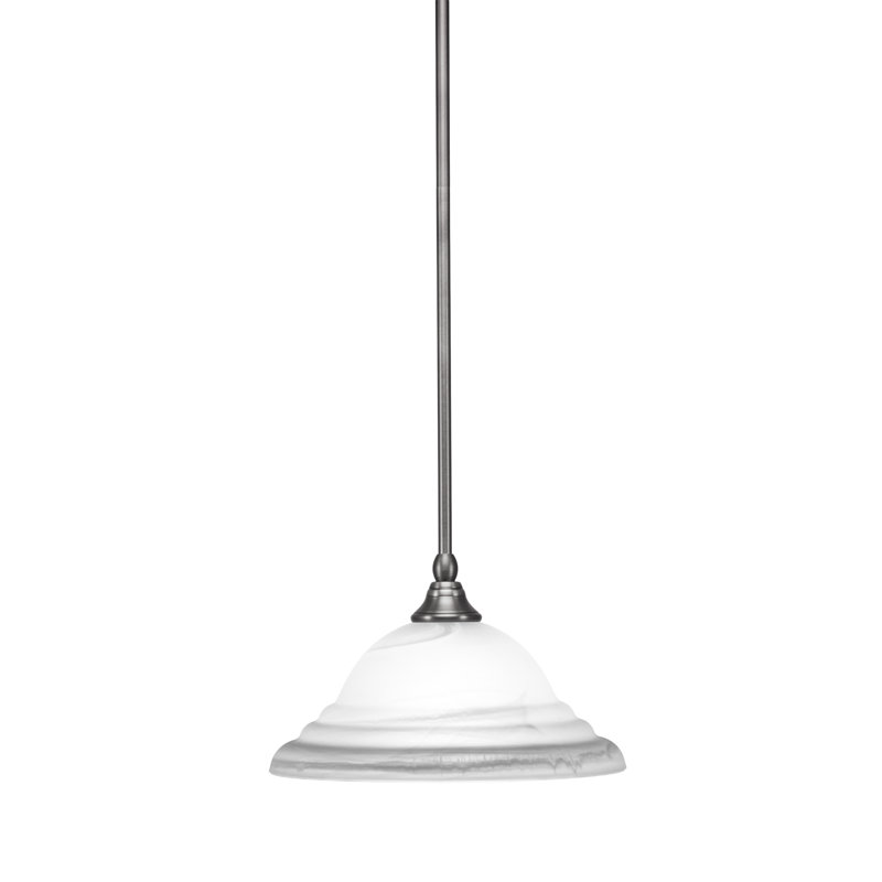 Stem Hung Mini Pendant, Brushed Nickel
