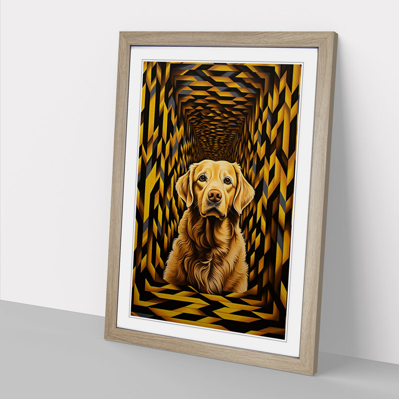 Golden Retriever Op No.2 - Framed Print