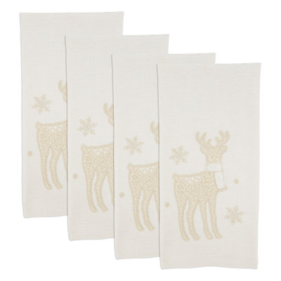 Chilly Reindeer Guest Towel (Set of 4)