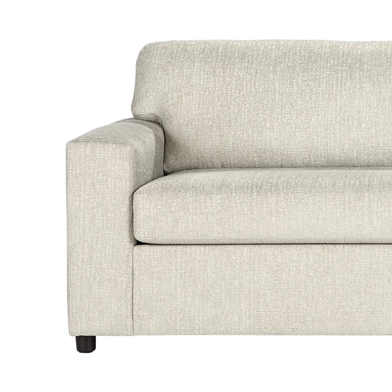 Chaise d'appoint et demi Calian, Chiffon en polyester naturel