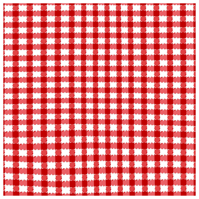 Housses de couette vichy rouges et blanches, Twin