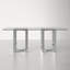 Dern 78" Glass Dining Table