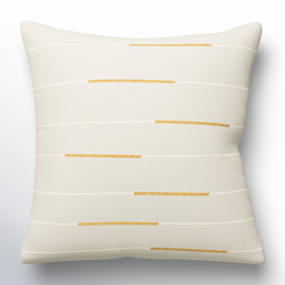 Oda Embroidered Cotton Throw Pillow