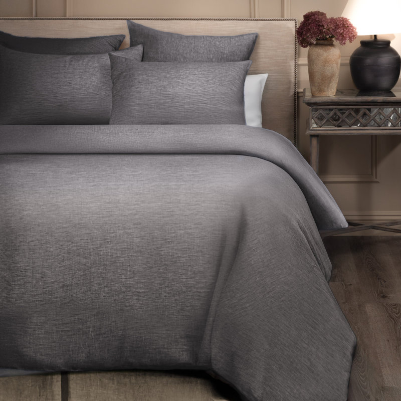 Taie décorative Damara, asphalte, standard, Taie décorative simple extra longue, Black