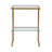 Kazbek 17.72 " W Glass Top Console Table-704950742