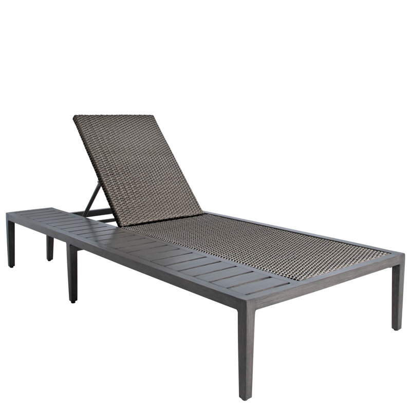 Chaise avec accoudoir gauche Harbor - Gris ardoise