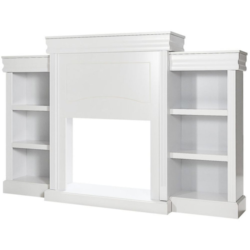 Crédence de rangement l 70 po Bernward, Blanc