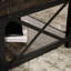 Table basse à plateau relevable, finition brune
