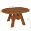 Table de salle à manger extensible ronde pour 4 à 6 personnes, table de salle à manger ovale avec rangement, table circulaire avec rallonge.