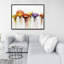 Plusieurs fleurs abstraites colorées - toile encadrée de 36 po x 48 po
