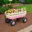Chariot de jardin avec clôture et roues-114606019
