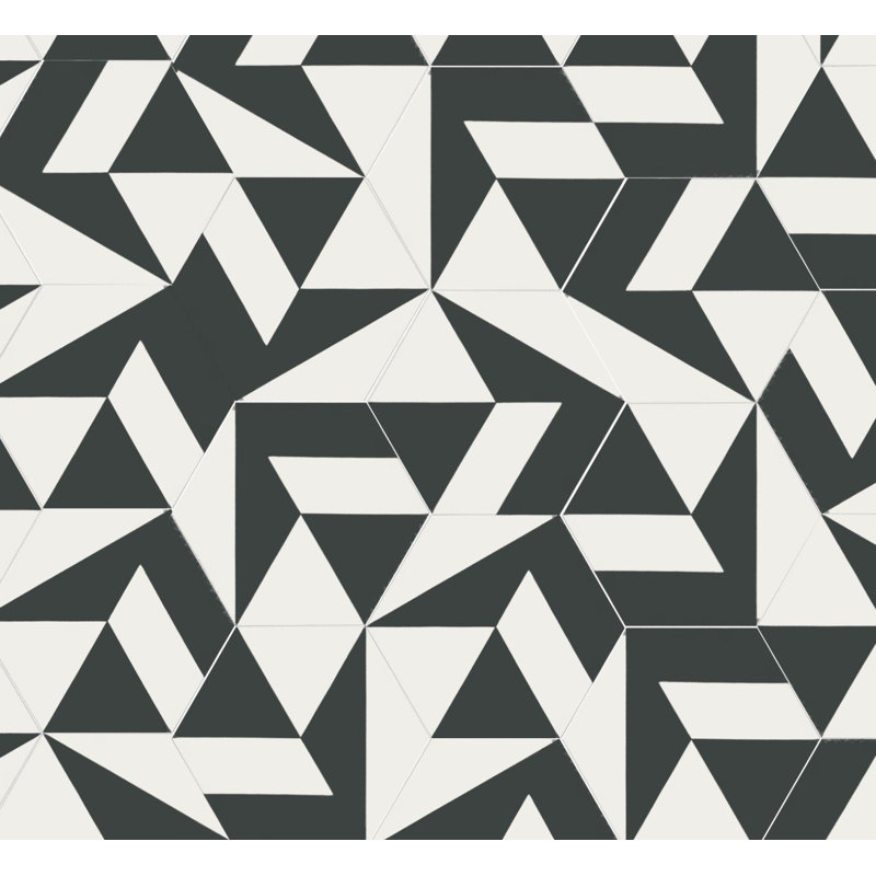 Carreau de ciment et mur en béton 8 po x 9 po Polygonal de Jim Isermann, Jaspe