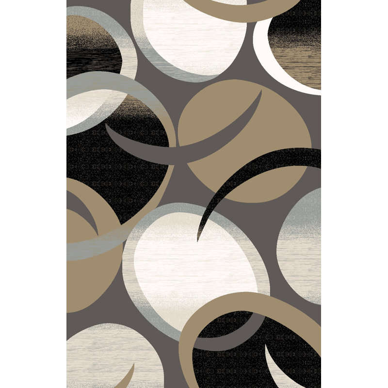 Mccampbell Abstract Indoor Rug, Rectangle 2'7'' x 4'