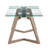 Breck Extendable Glass Top Dining Table
