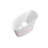 47" Japanese Modern Irregular Freestanding Stone Resin Soaking Bathtub White-93592479