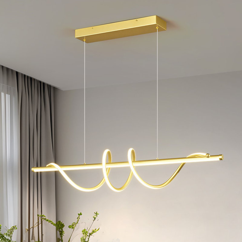 Modern LED Dimmable 3000K-6000K with Remote Control Pendant Lights Adjustable Height Pendant Lights  Irregular Chandeliers for Living Room Kitchen Island  Bedroom