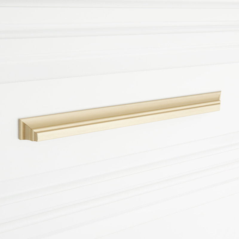 12-5/8" Gilderoy Oversized Cup Pull, Golden Champagne