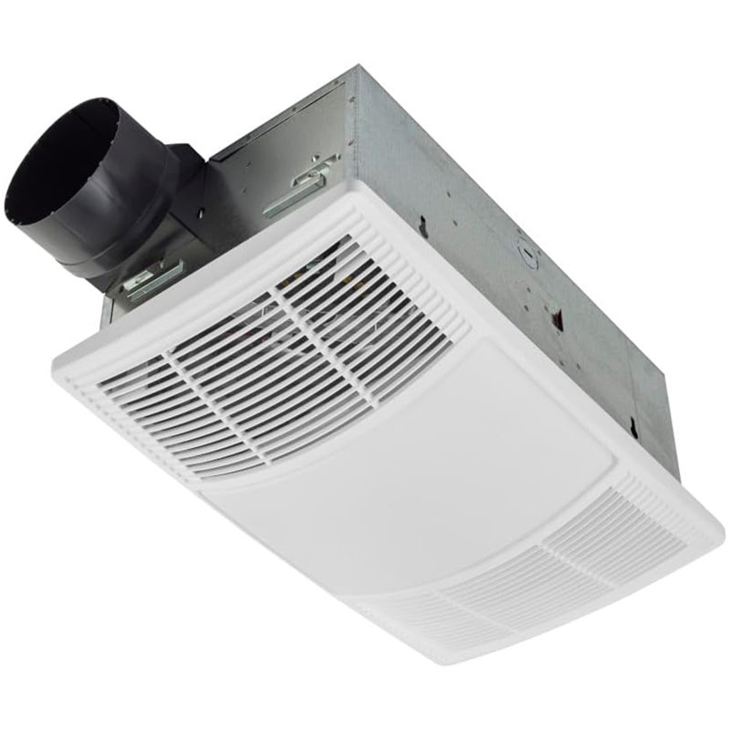 Ventilateur de salle de bain Broan-NuTone BHFLED80 avec lumière DEL et chauffage, blanc