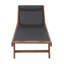 Chaise longue d'extérieur en bois d'eucalyptus Caspian