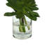 Succulent and Calla Lilies Arranged in Glass Vase