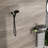 Handheld Shower In Matte Black, 7 Functions & Hose Black Head With Settings 4.7"-117993653