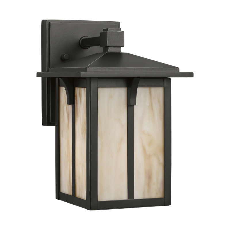 Tomek Small One Light Outdoor Wall Lantern from Generation Lighting , Antique Bronze