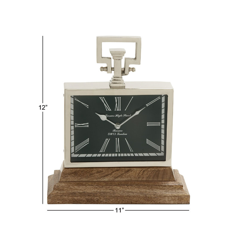 Horloge manteau, H 12 po x l 11 po x P 5 po