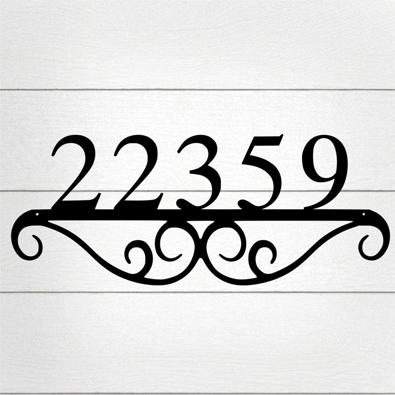 Novelty Wall Plaque, 5" H x 12" W x 0.25" D, Flat Black