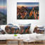 Coussin Majestic Sunset in Fall Mountains