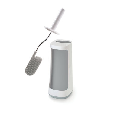 Joseph Joseph Flex Plus Brosse de toilette anti-goutte avec support et panier de rangement