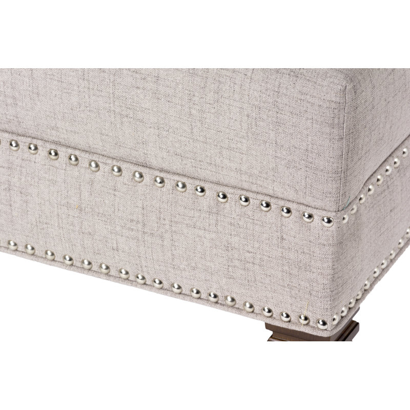 Kara Upholstered Ottoman, Cafe