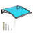 Window Awning Door Canopy Polycarbonate Panel with Large Drainage Grooves  Bracket Outdoor Patio Shelter-110821564-110821559