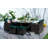 8 - Person Wicker Patio Dining Set with Square Table , Cushions Included-93913452-93913453