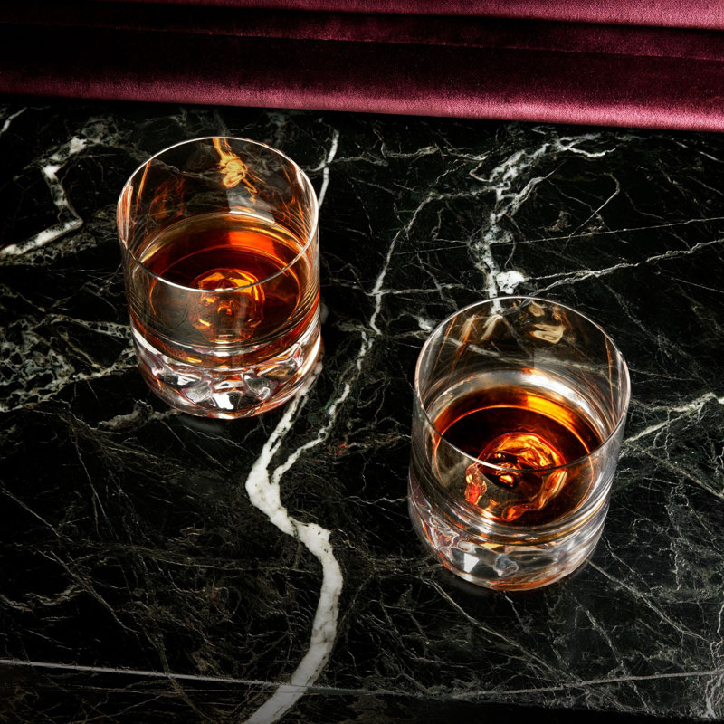 Ensemble de 2 verres à whisky en cristal sans plomb Shade