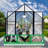 8x10 Ft Greenhouse For Outdoors, Polycarbonate Green House With Adjustable Roof Vent And Rain Gutter, Aluminum Large Walk-in Greenhouse With Quick Setup Structure For Outside Garden Backyard Patio