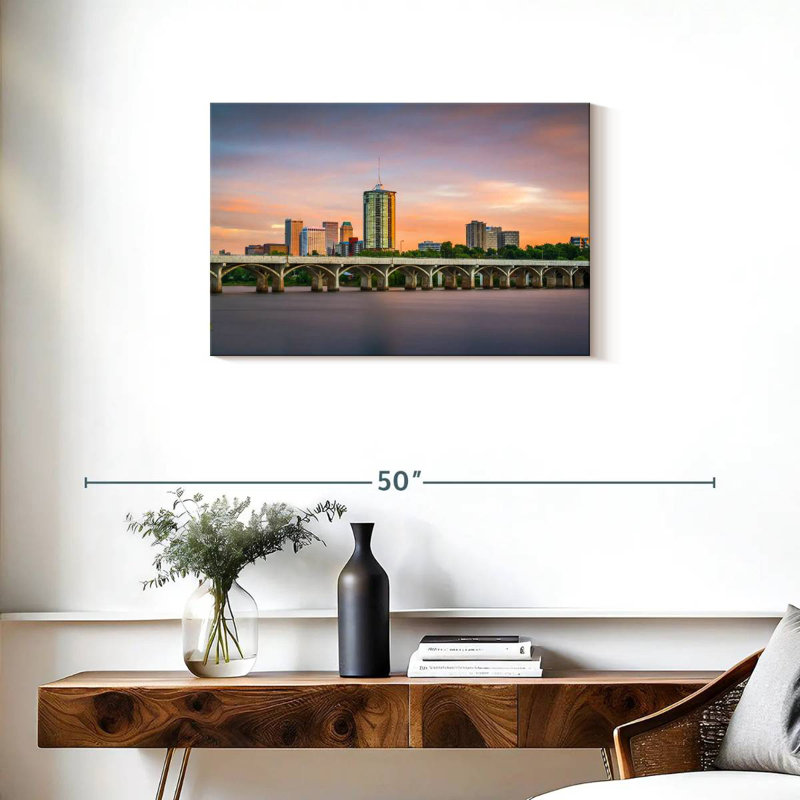 Sireci Tulsa By Arkansas River, 20" H x 30" W
