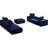 Modular Sofa Sectional With 2 Removable Ottoman-1420702772-1420702761-1420893913